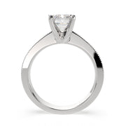 Camilla Emerald Cut Solitaire Engagement Ring Setting - Nivetta